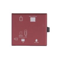 ナカバヤシ USB3.2Gen1 マルチカードリーダー・ライター レッド CRW-37M87R 1個