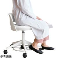 アズワン 研究室用チェア・フットペダル・背クッション付・シトラスイエロー 67-9251-44 1個（直送品）