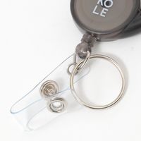 【LAKOLE/ラコレ】 クリアリール付きカラビナ ダークグレー