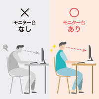 サンワサプライ 卓上モニター台(ホワイト) MR-LC103W 1個（直送品）