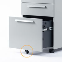 サンワサプライ キャビネット 幅390×奥行534×高さ600mm グレー SNW-106GY 1台（直送品）