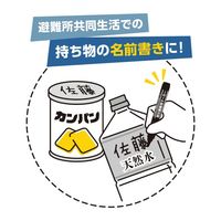 シヤチハタ 防災備蓄用マーカー 中字丸芯（袋） 黒 K-177NB/Hクロ 1個
