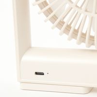 スリムデスクファン マグネット付 オフホワイト studio CLIP