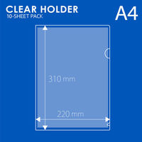 プラス クリアーホルダーA4 FL-213HO 1パック(10枚入)（わけあり品）