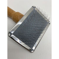 スリッカーブラシ ミニ 高級ソフトタイプ 犬猫用 ステンレス製 日本製 岡野製作所（わけあり品）