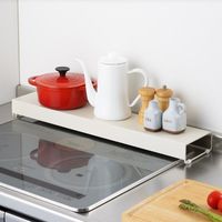 【アウトレット】アーネスト コンロ奥カバー&ラック ホワイト Aー76409 1個