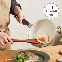 京セラ フライパン 20cm IH ガス火対応 セラミック加工 ベージュ CFー20CーWBG 1個