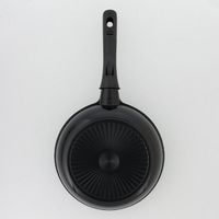 LIVPLUS フライパン 20cm ガス火専用 軽量 ブラック NMー381 1個