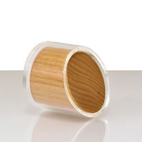 URiSAPO プライス立て (ケヤキ) 丸型 小[1セット 5個入] K-10068 1セット(5個入)（直送品）