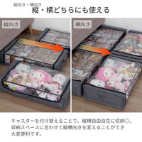 エイ・アイ・エス ベッド下収納カート4個セット TSBC-05×4pcs GY 1セット(4個)（直送品）