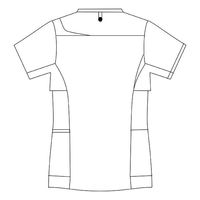 【再検品商品】アシックス メンズジャケット ホワイト×ネイビー S CHM854-0109 1枚　スクラブ（わけあり品）