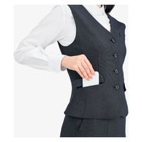 【再検品商品】ボンマックス ベスト グレイ 9号 AV1293 1着（わけあり品）