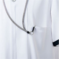 【再検品商品】住商モンブラン ジャケット メンズ 半袖 ホワイト×ネイビー PP202-19_M（わけあり品）