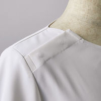 【再検品商品】住商モンブラン ナースジャケット オフW/アメリP LL LW602-12 1枚　スクラブ（わけあり品）