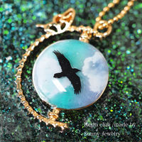 イングカワモト TSUMEKIRA(ツメキラ) ネイルシール 【レジンクラブ】 レジン用シール カラス 【両面】 RC-RAV-101 1枚