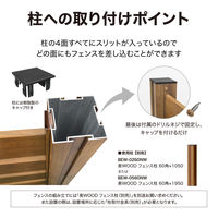 タカショー シンプルボーダーフェンス BEW-FE894NW/4 1セット(4枚入)（直送品）