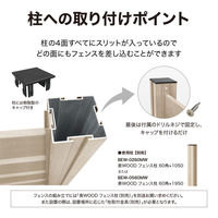 タカショー シンプルボーダーフェンス BEW-FE894MW/4 1セット(4枚入)（直送品）