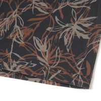 メンズ リーフ柄プリントボクサーパンツ S ブラック LAKOLE/ラコレ