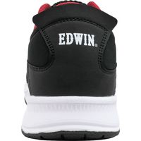 フェアストーン EDIWN 鋼鉄製先芯入 キックバック セーフティーシューズ esm252 BLACK 26.0cm　1足（直送品）