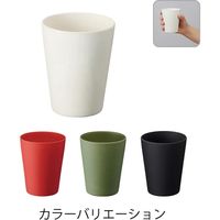 【店舗用品】 服部　バンブータンブラー　280ml　TS-1407-002-4　レッド　1セット(4個入)　（直送品）