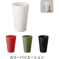 【店舗用品】 服部　バンブータンブラー　430ml　TS-1408-044　ホワイト　1個　（直送品）