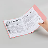 プラス 2つ折りフラットファイル A5 ピンク 79698 5冊
