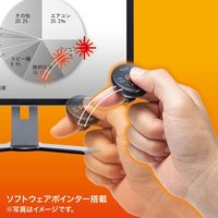 サンワサプライ ワイヤレスプレゼンター レーザーレス 充電式 プレゼン機能 ソフトウェアポインター機能 LP-RF114BK 1個