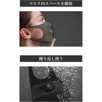 グッズマン 排気ダクト付き ウレタンマスク ダクトマスク ブラック 7298 1着