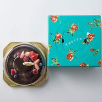 【手土産やお祝いの贈り物に】 「銀座千疋屋」 ベリーのチョコレートケーキ ギフトカード　スタンダード封筒（直送品）