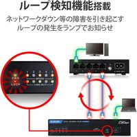 スイッチングハブ 5ポート 2.5ギガ LANハブ 磁石付 電源外付 ループ検知 EHC-Q05MA-HJB エレコム 1個