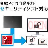 SSD 外付け ポータブル 120GB USB3.2(Gen1) 耐衝撃 ブラック ESD-EJ0120GBKR エレコム 1個