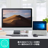 ロジクール キーボード 無線(ワイヤレス) KX800B 静音 Bluetooth対応 バックライト搭載 3台デバイス切替機能搭載 パンタグラフ 1個