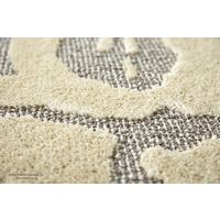 スミノエ ピーナッツ ポウプリントラグ 130×185cm イエロー 4549781265544 1枚