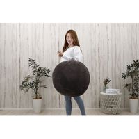 セルタン 丸型ビーズクッション L コーデュロイ 幅525×奥行510×高さ290mm バイスブルー A1191a-685NV 1台（直送品）