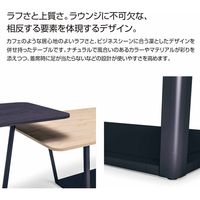 【組立設置込】コクヨ リージョン 会議テーブル 正方形 メラミン 幅1050×奥行1050×高さ620mm CDグレー×ホワイト 1台（直送品）