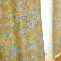 スミノエ デザインライフ セミオーダー カーテン ミックスブーケ 1900×1800mm イエロー 1セット(2枚入)（直送品）