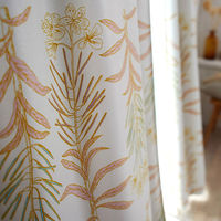 スミノエ デザインライフ セミオーダー カーテン グラッセ 2000×1000mm イエロー 1セット(2枚入)（直送品）