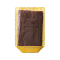 ヘッズ ドットOPPスタンドバッグ/イエロー-3 500枚(50枚×10) DT-OSB3 1セット(500枚入)（直送品）