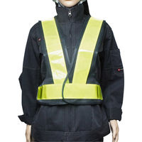 小野商事 安全ベスト 女性用フリーサイズ 紺×黄 反射ベスト WS2701 1セット(1着×5)