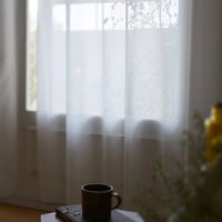 スミノエ デザインライフ セミオーダー レースカーテン グラース 1300×1940mm ナチュラルホワイト 1セット(2枚入)（直送品）