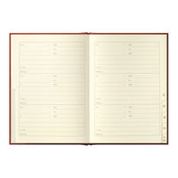 デザインフィル 住所録Ａ５大人の住所録茶 34499006 1個（直送品）