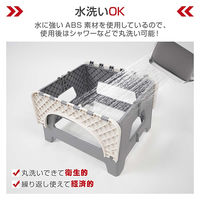 万方商事 スツール簡易トイレ グレー bs009-hu 1個（直送品）