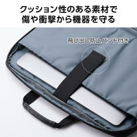 エレコム パソコンケース PCバッグ 14インチ ハンドル付 収納ポケット BM-F07XBK 1個