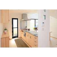 キッチンマット 120cm 吸着キッチンマット 木目 拭ける 吸着 滑らない 45cm×120cm ダークブラウン 359683 1個（直送品）