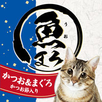 ペティオ 魚まろ グレインフリー かつお＆まぐろ かつお節入り 60g 12袋 キャットフード ウェット パウチ