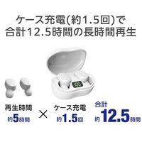 グリーンハウス 完全ワイヤレスステレオイヤホン ホワイト GH-TWSUA-WH 1個