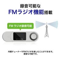 グリーンハウス MP3プレイヤー KANA UBS(16GB)ホワイト GH-KANAUBS16-WH 1個