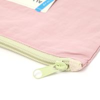 LABELフラットポーチＬ ピンク studio CLIP