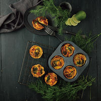 マフィン型 4個取 マルチ焼型 ケーキ型 Bakish ベイキッシュ 000DL7236 1セット（1個×3） 食洗機対応 貝印