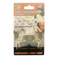 ナカバヤシ 日本国内用電源変換プラグ マルチタイプ(BF/C/SE/O/O2) MBA-KMLT 1個